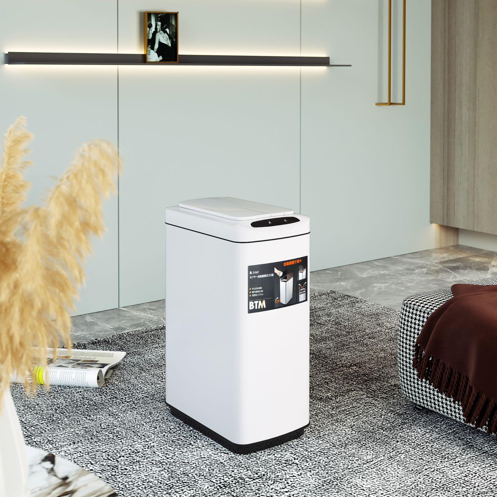 ゴミ箱 50L45L対応 おしゃれ 自動開閉 ふた付き 大容量 50リットル 自動ゴミ箱 ステンレス キッチン ダストボックス スリム ごみ箱 インテリア雑貨 北欧 ゴミ袋が見えない おしゃれ 分別 生ごみ