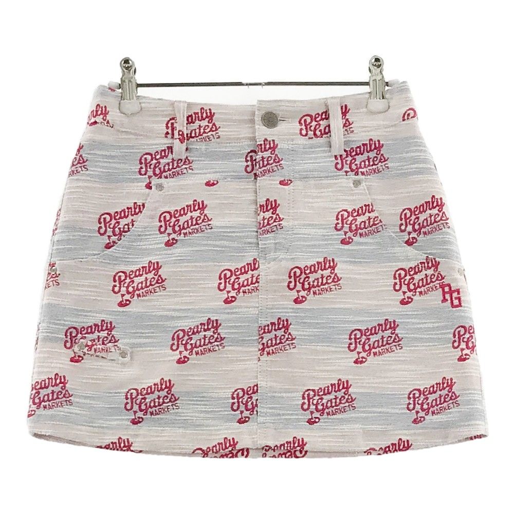 PEARLY GATES ピンク ロゴスカート サイズ0 PEARLY GATES ピンク ロゴスカート サイズ0 【公式通販】