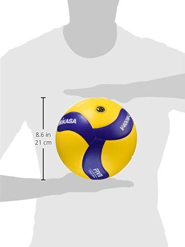 ミカササッカー サッカーボール黄色と青 MIKASA バレーボール MVA400