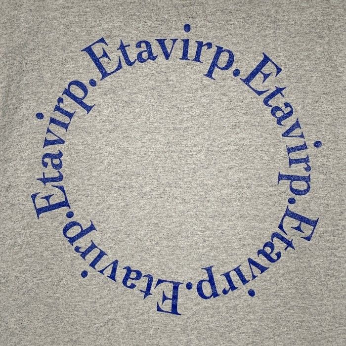 Etavirp. エタヴァープ Circle Logo Tee サークルロゴプリント Tシャツ グレー Size XL