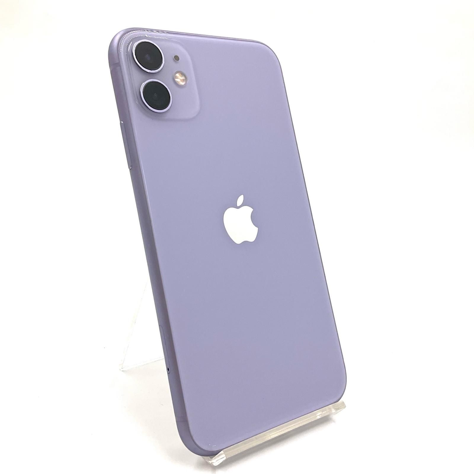 【全額返金保証】【最速発送】Apple iPhone 11 64GB パープル Softbank 白ロム 動作確認済 75%