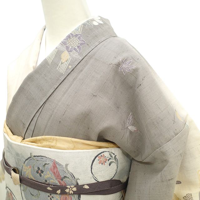 新古品】 しょうざん 生紬 訪問着 着物 未使用 正絹 袷 紬 京都