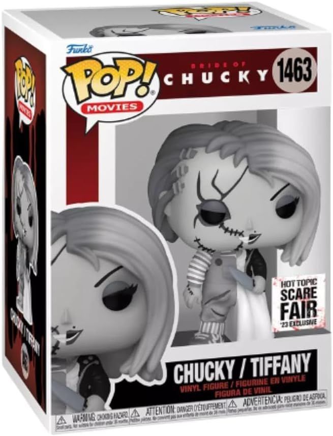 チャッキー + ティファニー フィギュア Bride of CHUCKY POP Amazon.com: Funko Bride of Chucky POP! Movies Chucky
