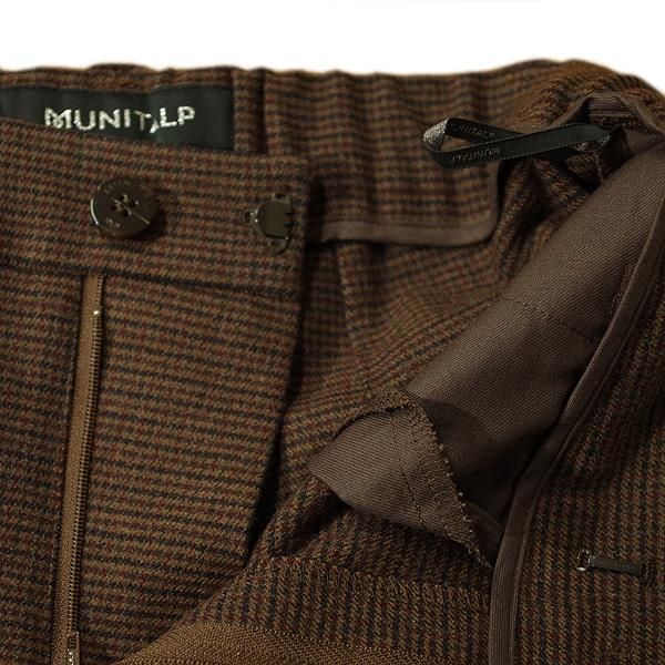 ムニタルプ MUNITALP レディース 秋冬 エアレット チェック ワイドストレートパンツ 005-73112 LLC-HASEGAWATOSO_COM