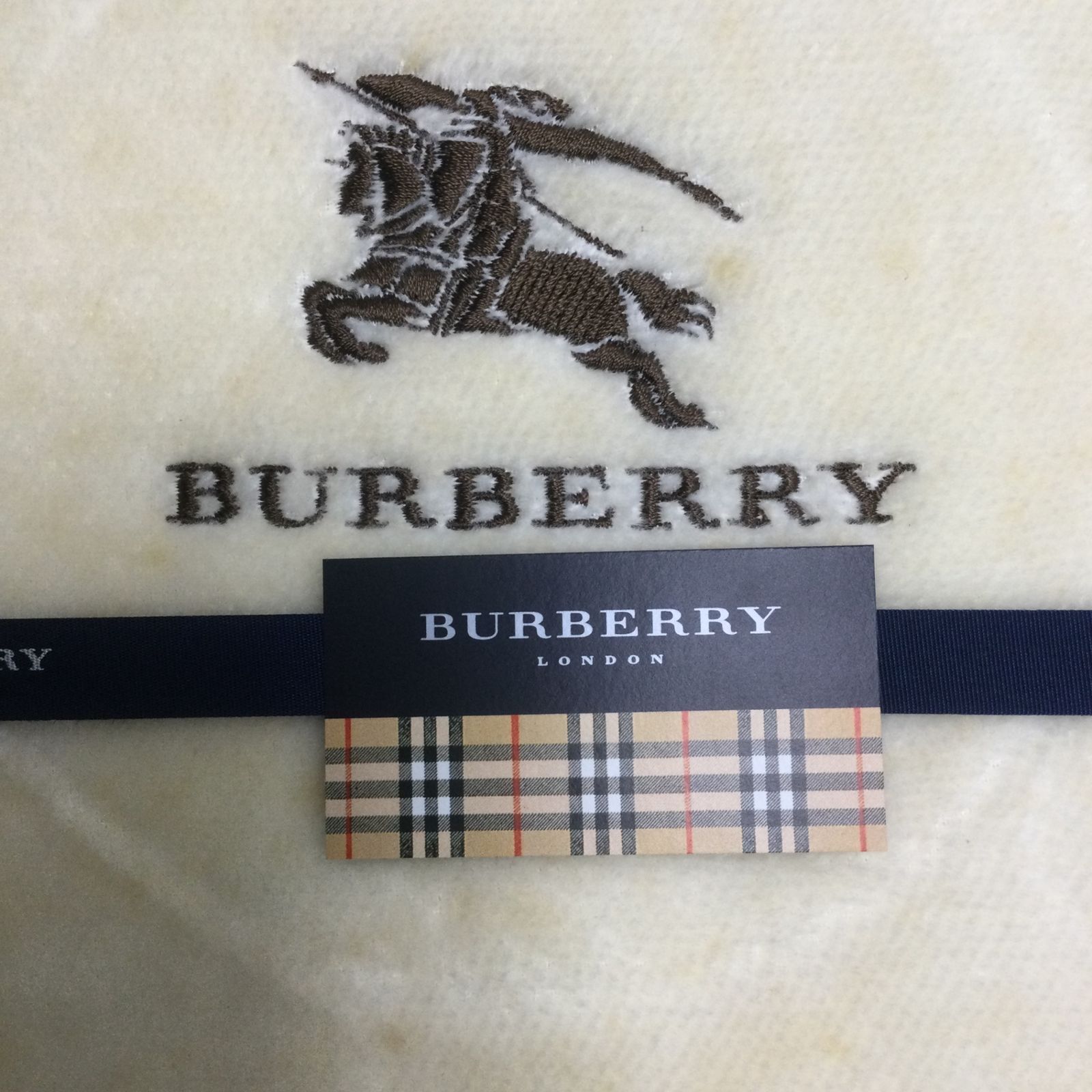 2195 【未使用品】BURBERRY バーバリー コットンボアシーツ