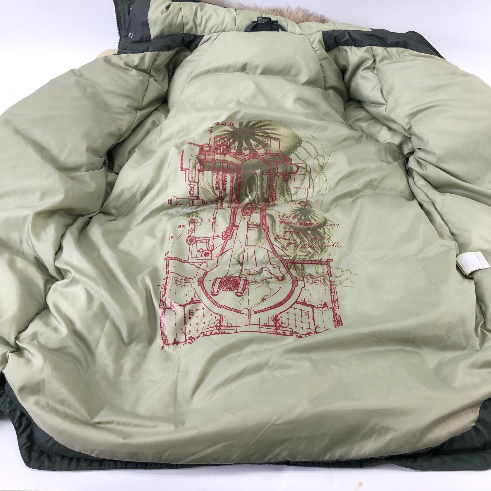 DIESEL ディーゼル フード付ジャケット 【カーキ sizeS】