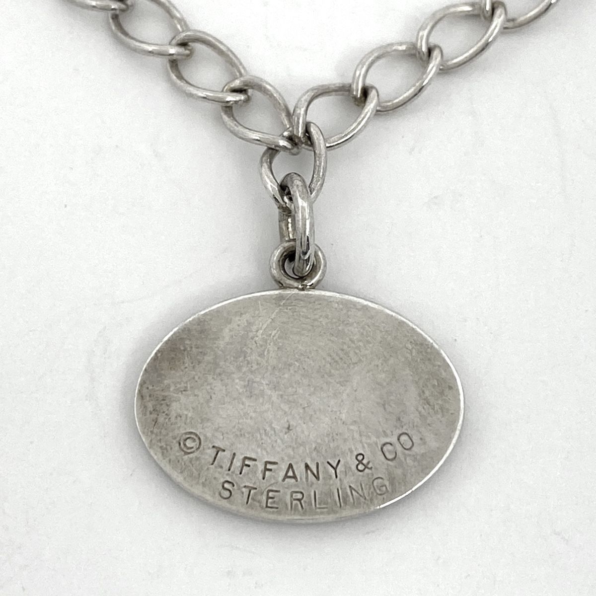 超希少 ティファニー チェーン ブレスレット エンジェル プレート 美品 ティファニー TIFFANY&Co. ロゴ チェーン ブレスレット