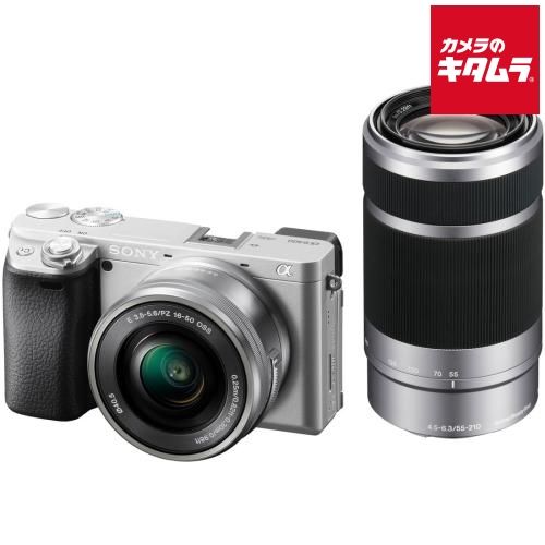 ソニー α6400 ダブルズームレンズキット シルバー ILCE-6400Y S 納期約１－２週間
