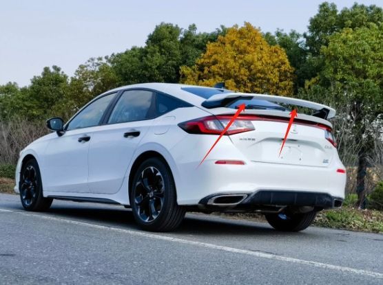 11世代ホンダ シビック 無限仕様 HPD改造 リアウイング ハッチバック スポイラー ルーフウイング エアロパーツセット