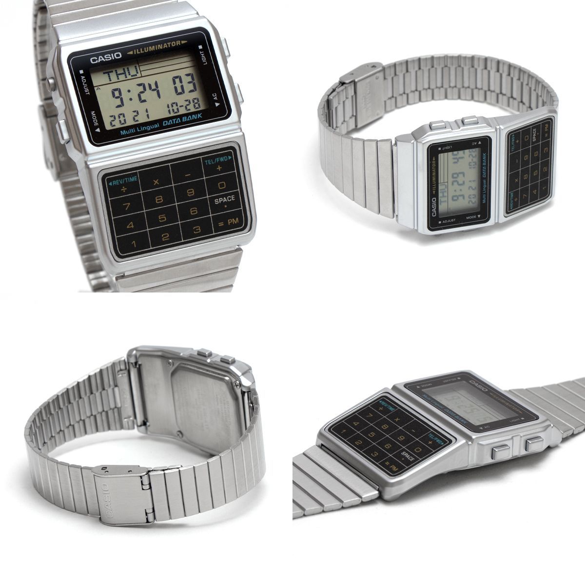 カシオ データバンク シルバー CASIO DATABANK DBC-611-1 男性用