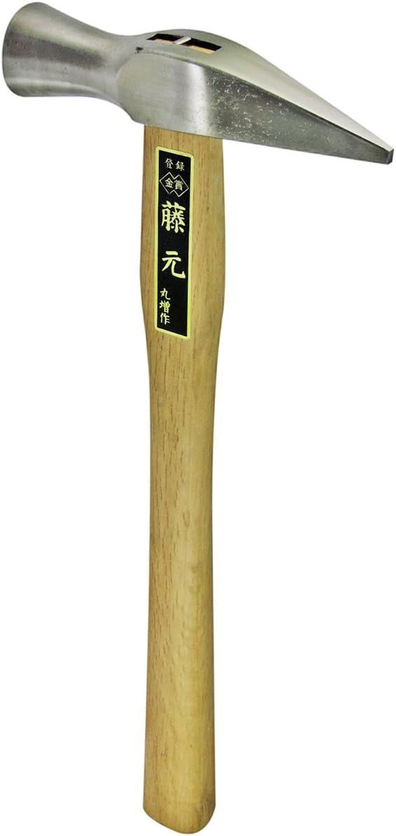 【在庫処分】近与(KONYO) 藤元 ステンレス舟手玄能 尺2(360mm)柄 375g