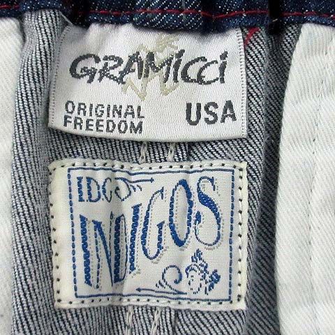 専用　美品　グラミチ　indigos IDG 別注　ストレッチ　Lサイズ 美品☆ナノユニバース グラミチ別注 ストレッチデニム