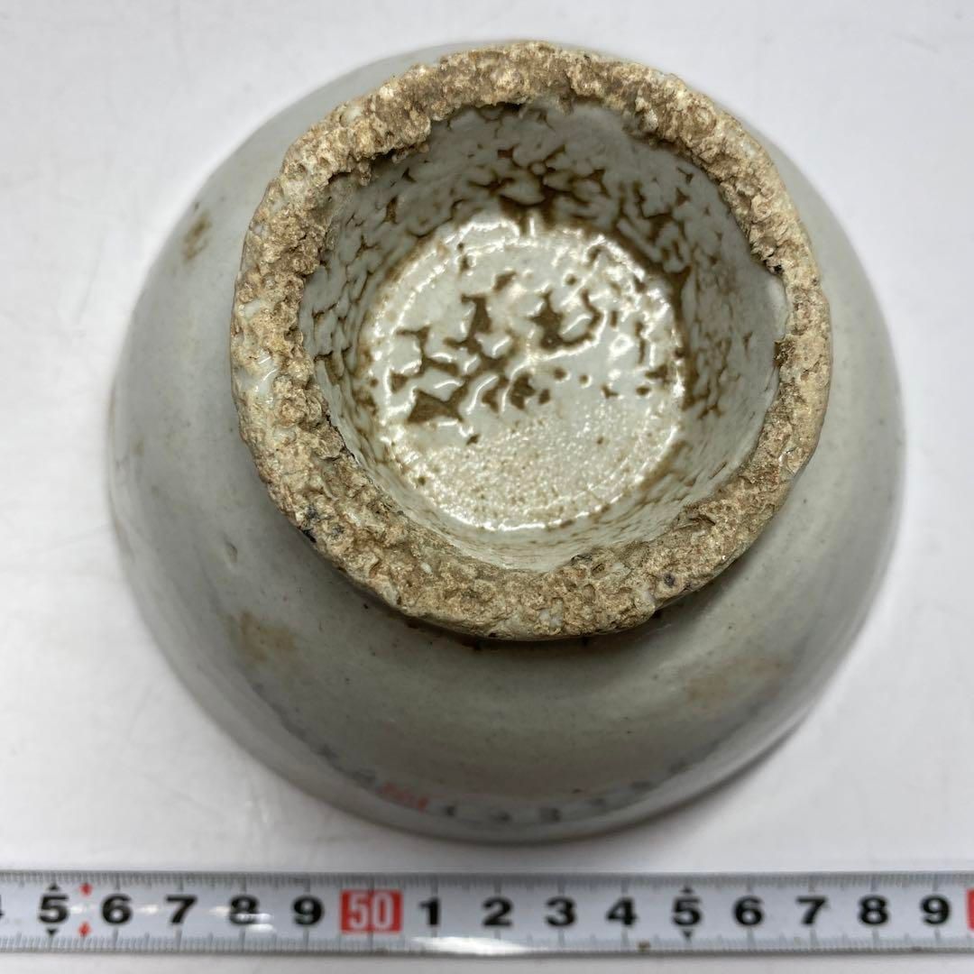 朝鮮古美術　李朝白磁茶碗　F 直径13.2cm 東H5-0903②タニチ 朝鮮古美術 李朝白磁茶碗 F 直径13.2cm 東H5-0903②タニチ