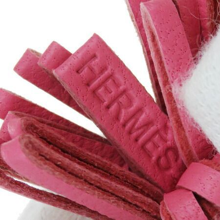 HERMES エルメス カルメン ウノドス フリンジ チャーム　ピンク HERMES 【新品未使用】エルメス カルメンウノドス ブルードマルト