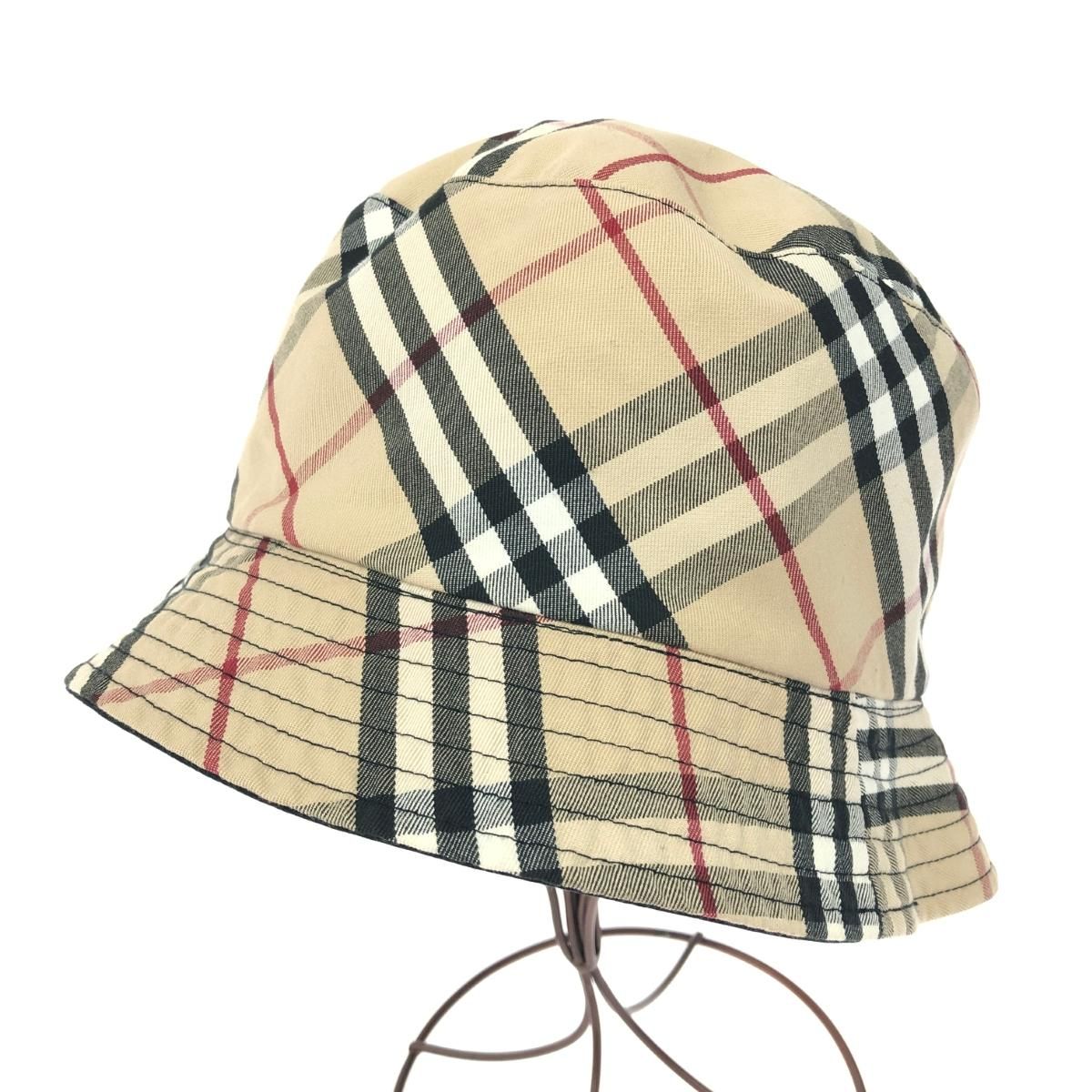 BURBERRYLONDON リバーシブル 帽子 ノバチェック ベージュ ハット BURBERRY LONDON バーバリーロンドン リバーシブル バケット