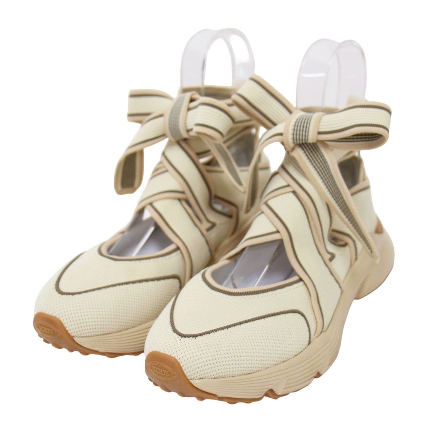 TODS トッズ サイズ:38(25.0cm) | 21春夏 レースアップ リボン