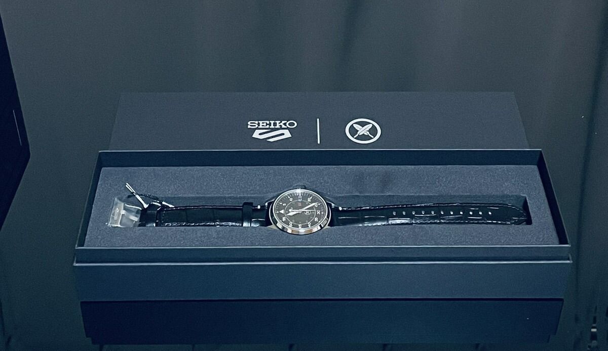 SEIKO 5 SPORTS セイコー 5スポーツ 堀米雄斗 モデル SBSA277 腕時計 家紋ロゴ 鷹の羽紋 ほりごめ ゆうと