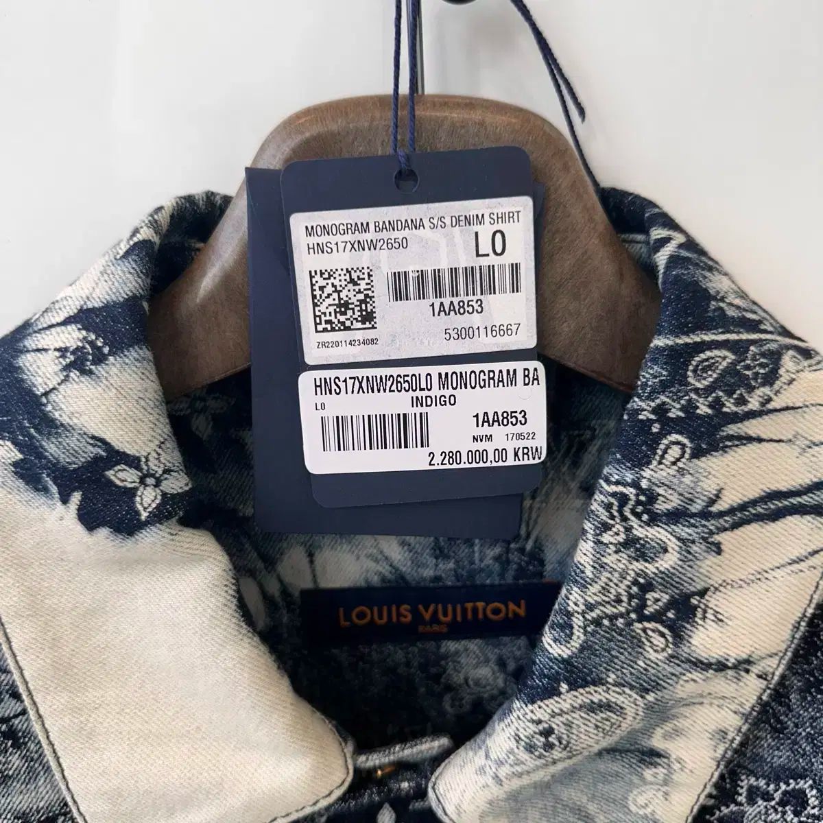 Louis Vuitton ルイヴィトン バンダナ デニム シャツ ジャケット