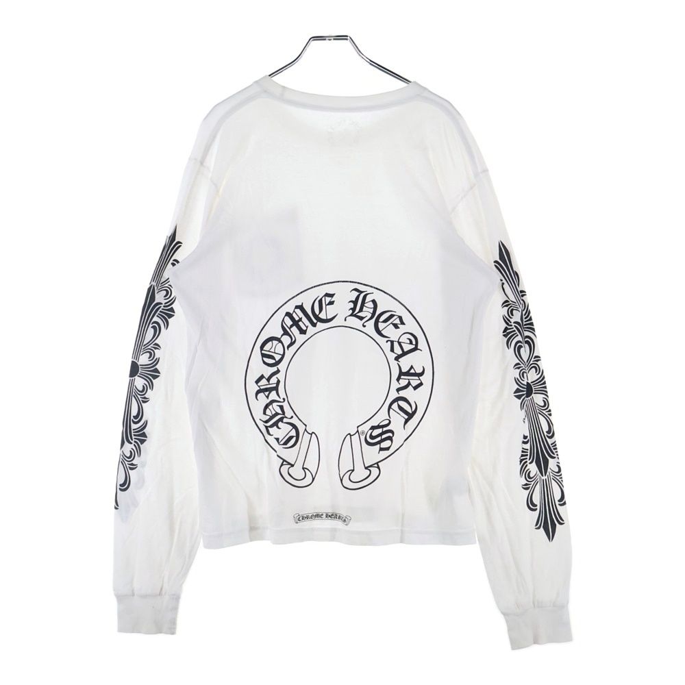 CHROME HEARTS (クロムハーツ) Horseshoe Arm Floral L/S Tee バック