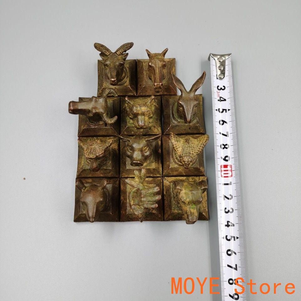十二支銅印章 套印 希少品 縁起物 書道具 文房具 工芸品 美術品 置物 十二支銅印章 套印 希少品 縁起物 書道具 文房具 工芸品 美術品