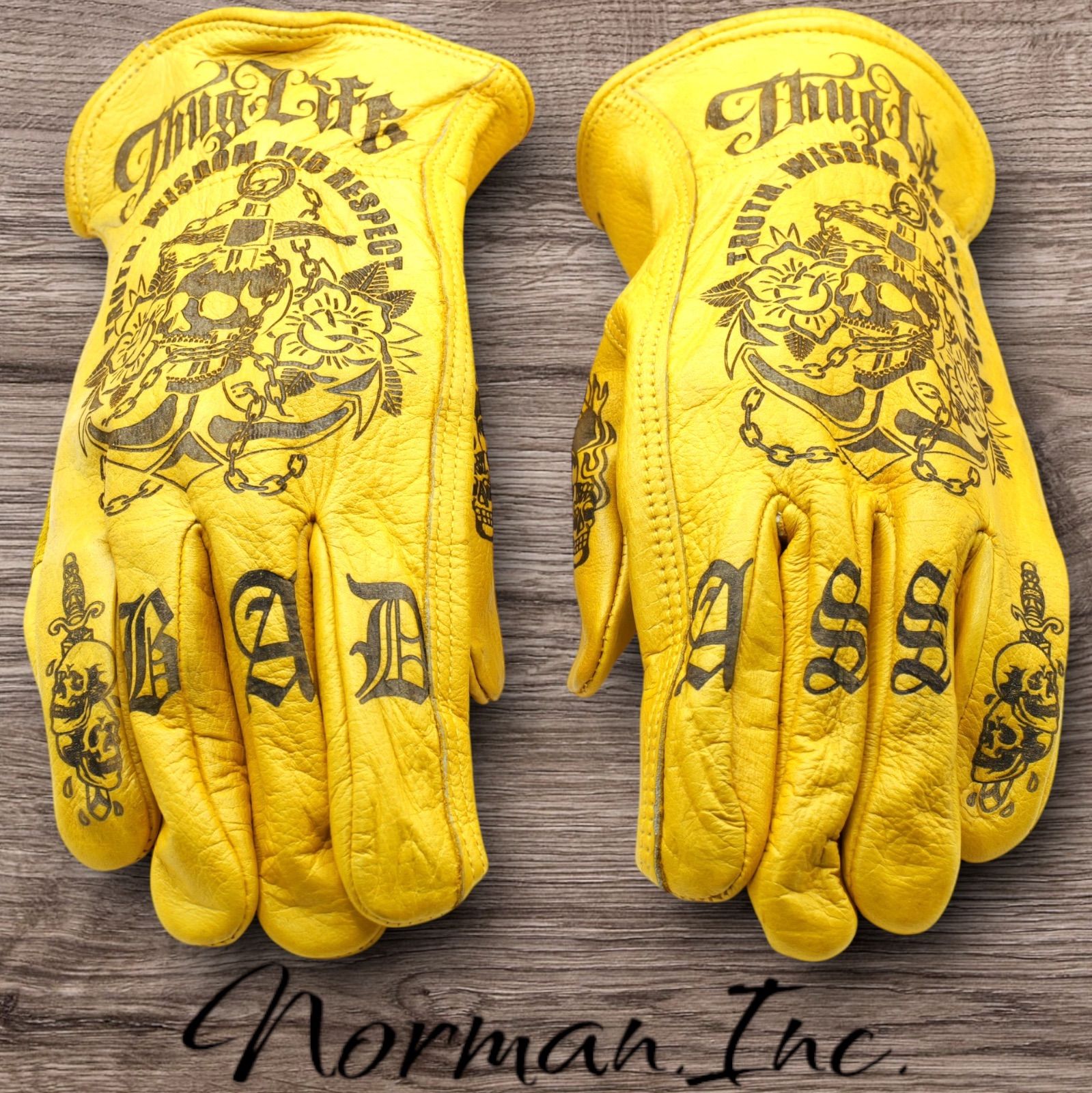 牛革 レザーグローブ アメリカン バイク ハーレー カスタム