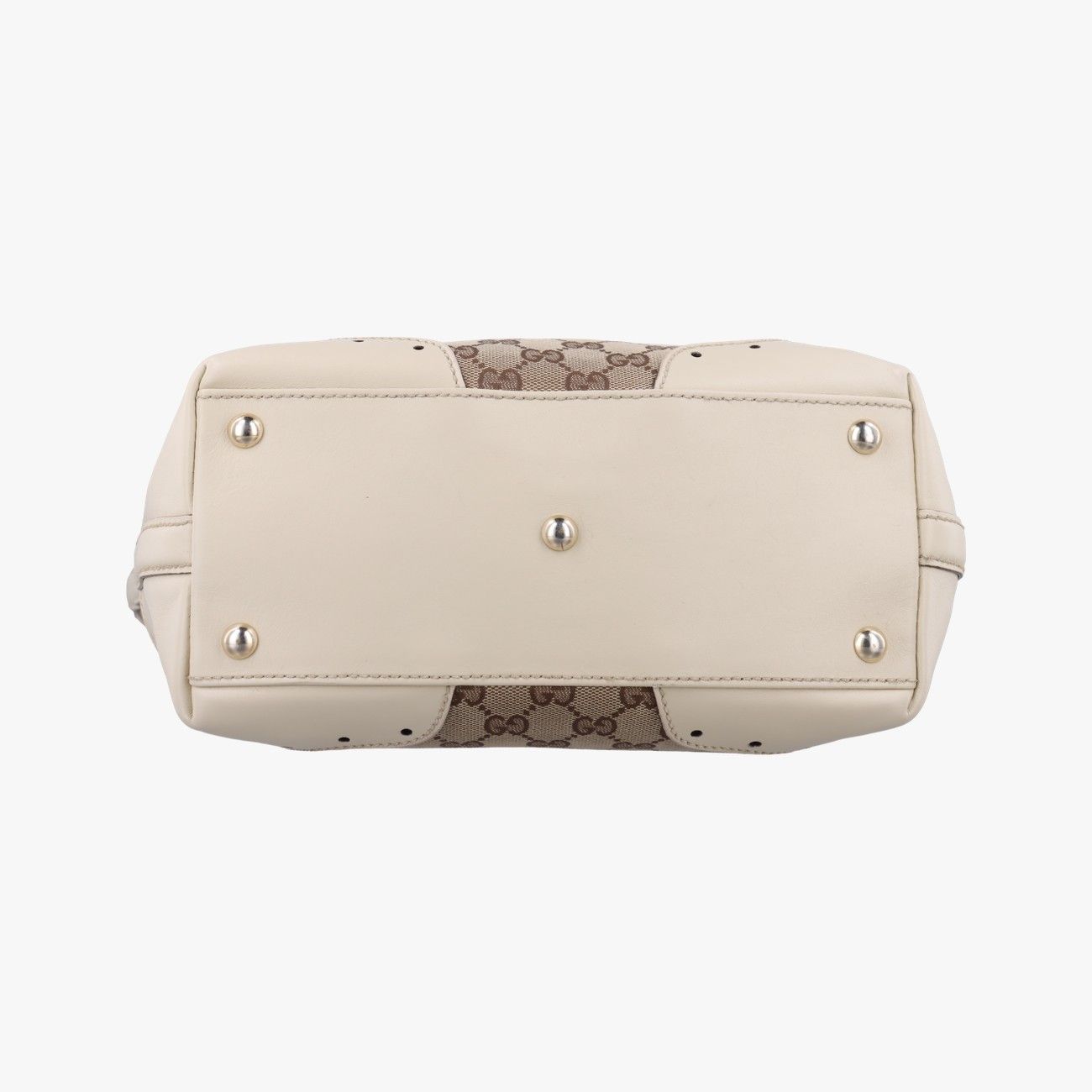 グッチGucciヴィンテージショッピングホワイトファブリック145984