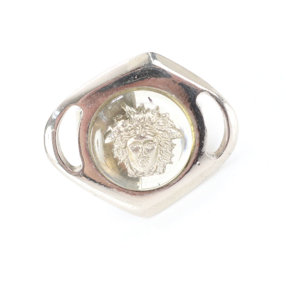 美品☆ジャンニヴェルサーチ☆ 指輪　メデューサ　リング　ロゴ　アクセサリー ジャンニ・ヴェルサーチ イタリア製 メデューサ リング 指輪