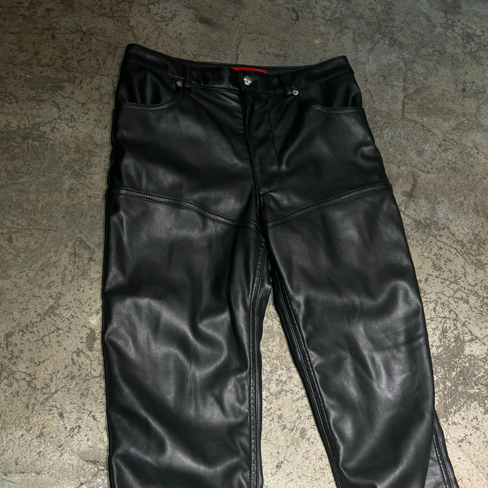 ECKHAUS LATTA エコーズラッタ LeatherPants レザーパンツ SIZE.27 332