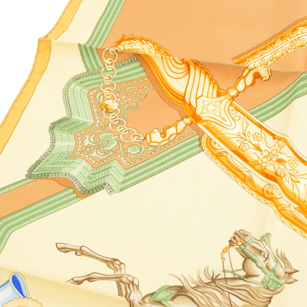 HERMES (エルメス) カレ90 ホースプリント シルクスカーフ