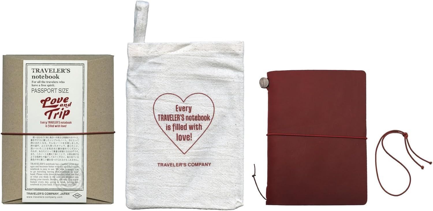 【新品・未開封】トラベラーズノート パスポートサイズ LOVE AND TRIP トラベラーズノート パスポートサイズ LOVE AND TRIP レッド