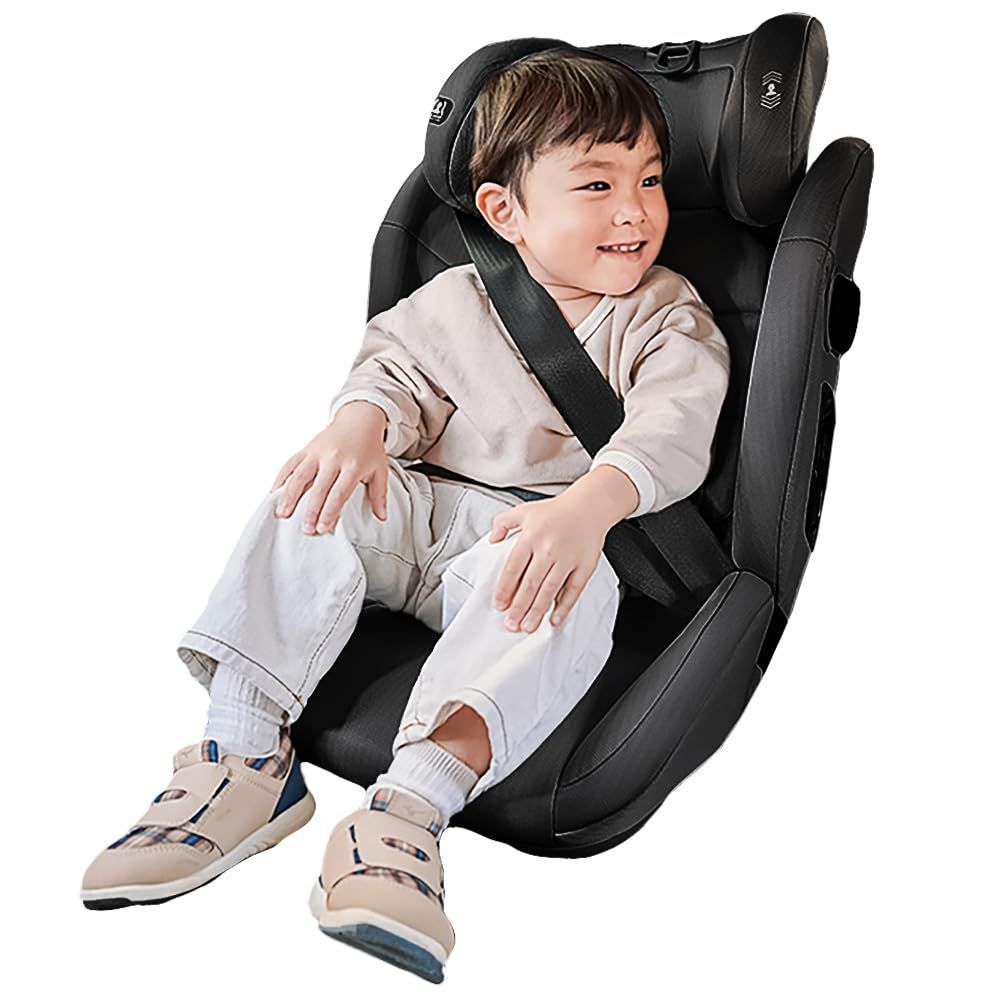 11歳ごろまで使える 身長100~150cm対応 4歳から R129適合 ジュニアシート リッチブラック ISOFIX固定 アイリスプラザ