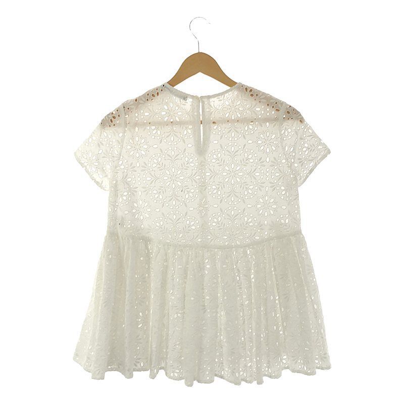 美品 レース ペプラム TSURU by MARIKO OIKAWA カットソー ツル バイ マリコオイカワ TSURU by Mariko Oikawa Queenie レース襟