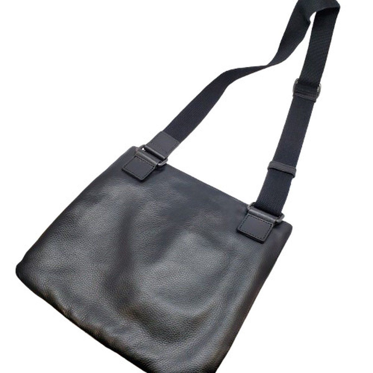 Dolce-Gabbana ドルチェ-ガッバーナ レザーショルダーバッグ 斜め掛け 肩掛け BAG 鞄 カバン メンズ ブラック 皮革