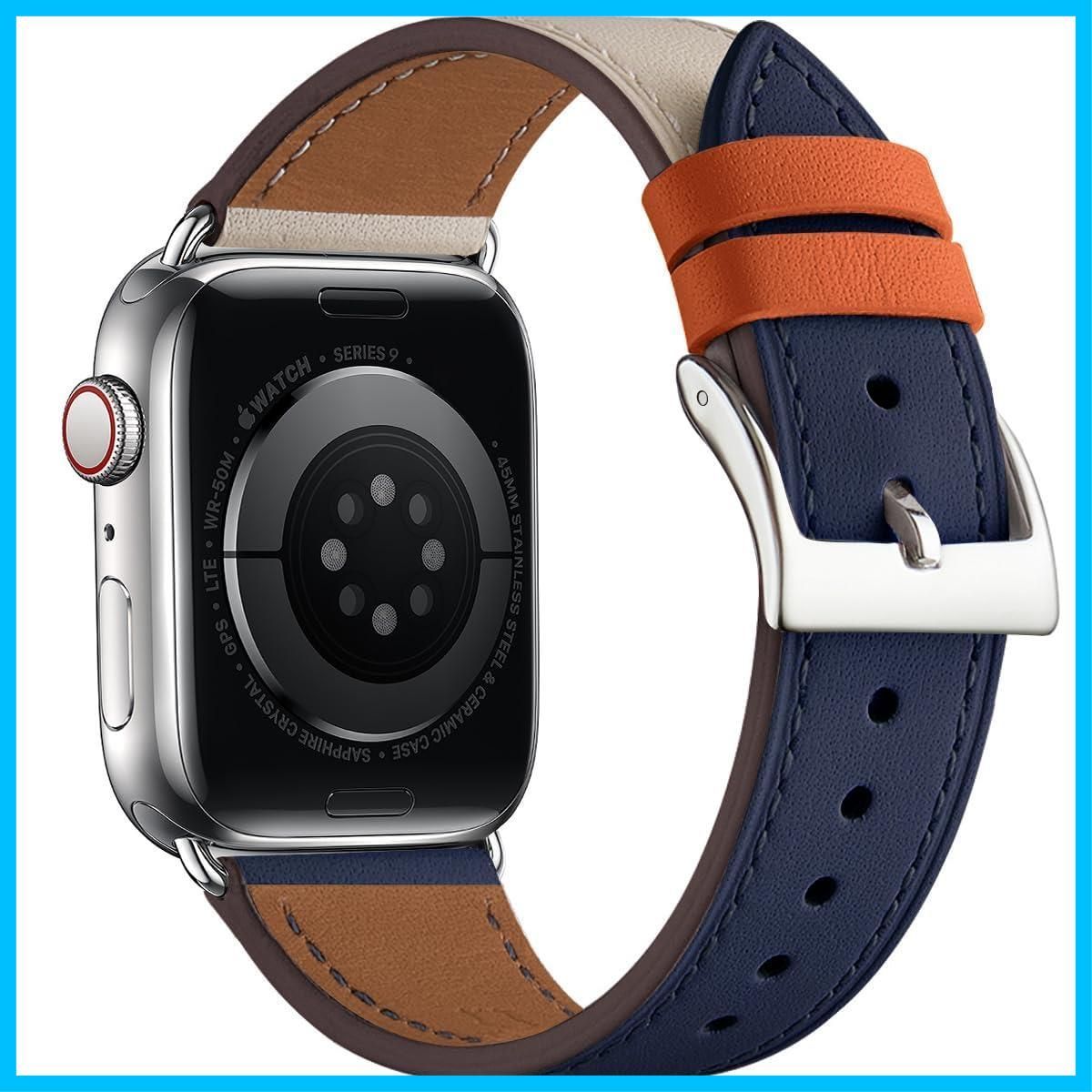Apple Watch バンド アップルウォッチ バンド42/44/45/49mm 2枚Apple Watch Series  ultra/8/7/6/5/SE/4/3対応 - スマートウォッチ、ウェアラブル端末