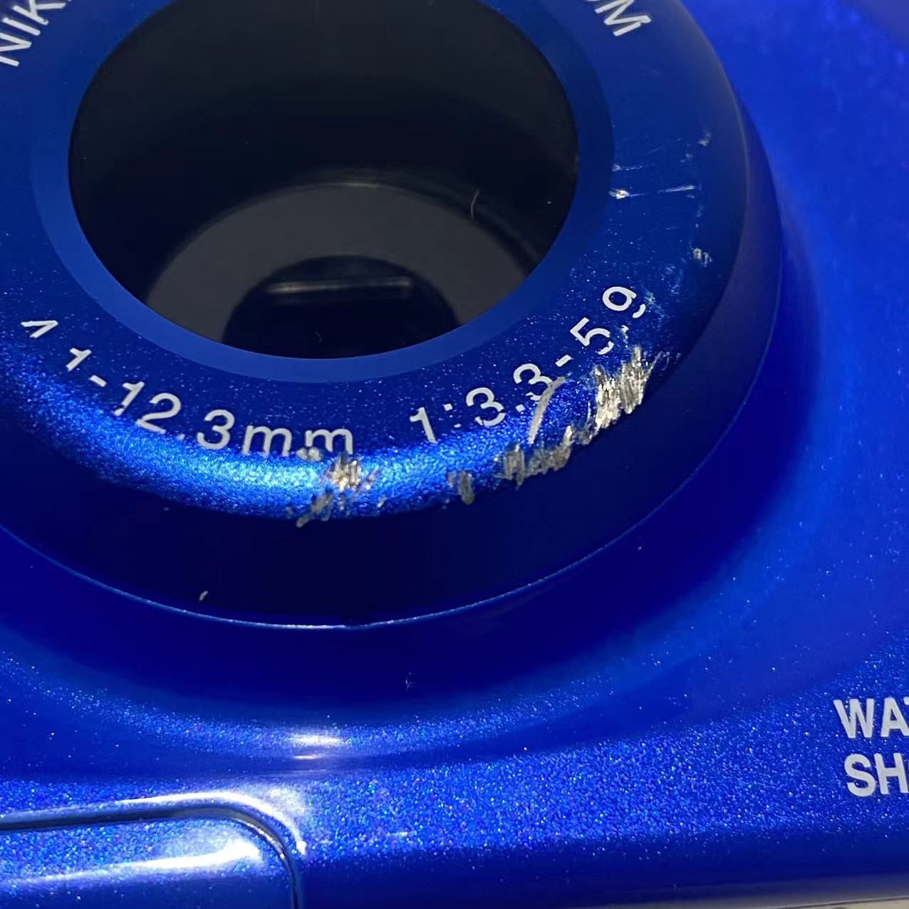 カメラ Nikon Coolpix W100 防水デジカメ ブルー バッテリー付き