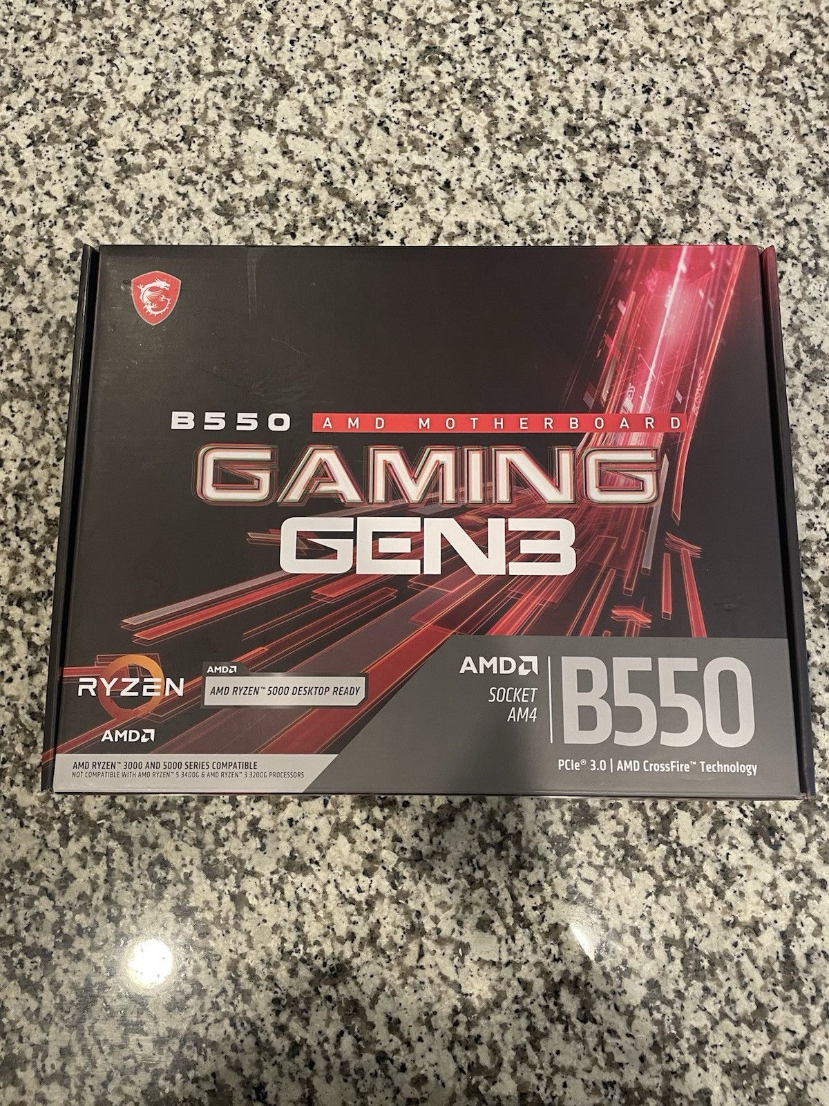 MSI B550 GAMING GEN3 マザーボード ATX ソケット AM4 AMD B550 チップセット 7B86-050R