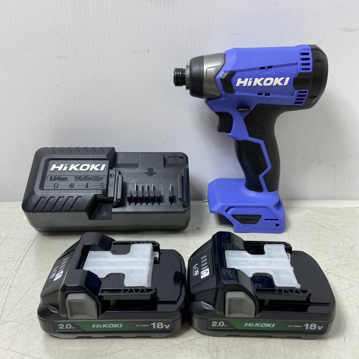 HiKOKI 電動工具 インパクトドライバ 充電器・充電池2個・ケース付