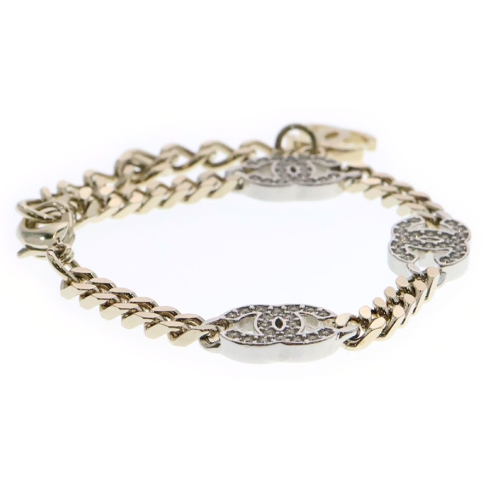 【限定販売】 ココマーク (シャネル) CHANEL ブレスレット GP ラインストーン アクセサリー