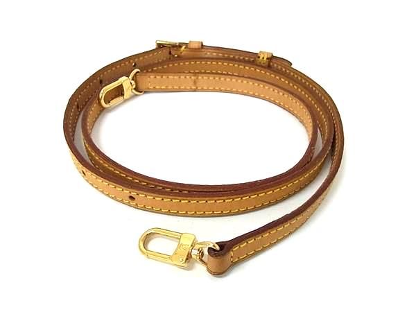LOUIS VUITTON ルイヴィトン レザー バッグ用 ショルダーストラップ 斜め掛け 肩掛け レディース メンズ ベージュ系 FQ2179