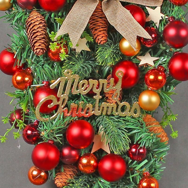 フラワーリース クリスマスリース 花輪 スワッグ 大きい オーナメント