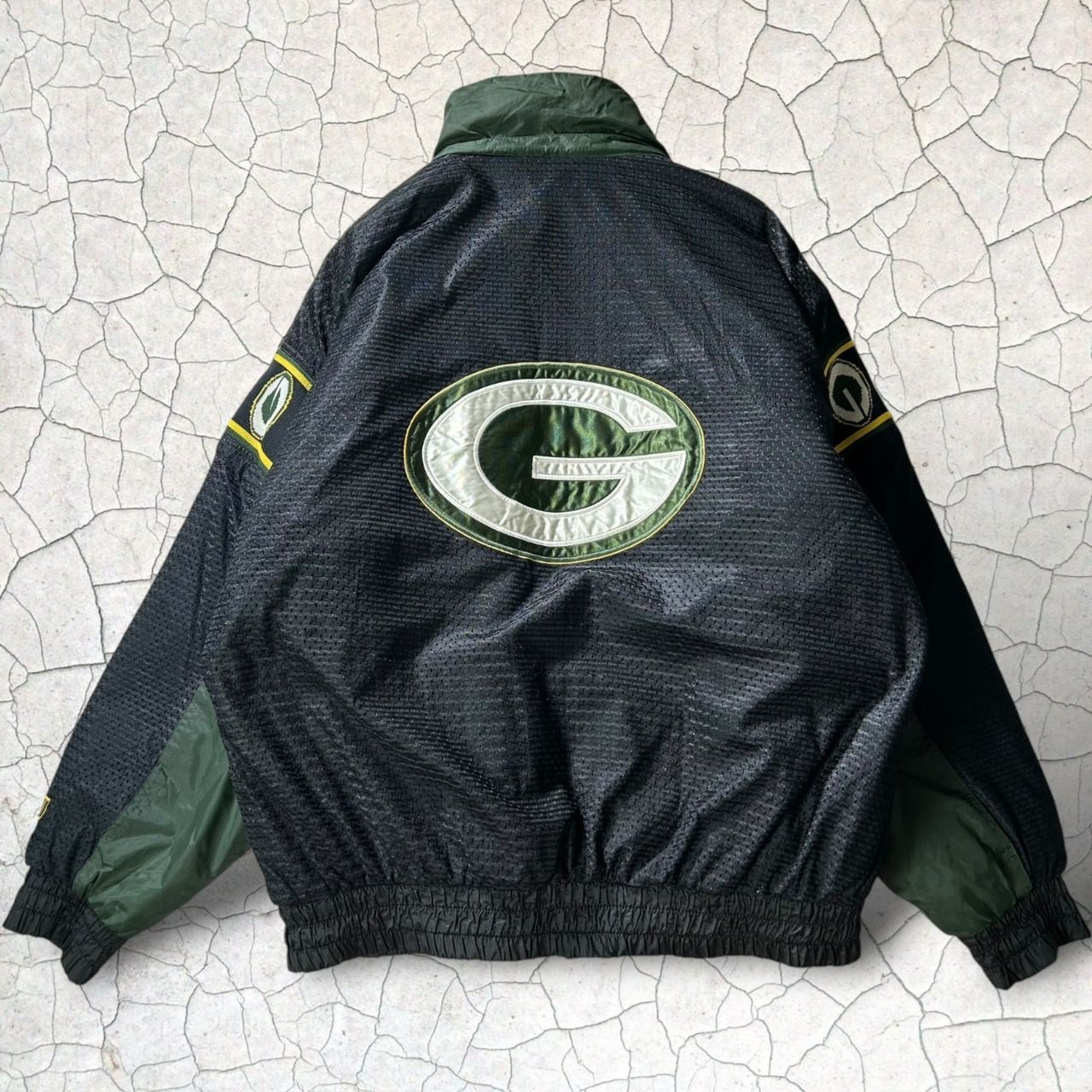 リバーシブル】90s NFL グリーン・ベイパッカーズ 中綿ジャケット ナイロンブルゾン アメフト ビッグロゴ刺繍 メンズ XL 緑×黒 - メルカリ