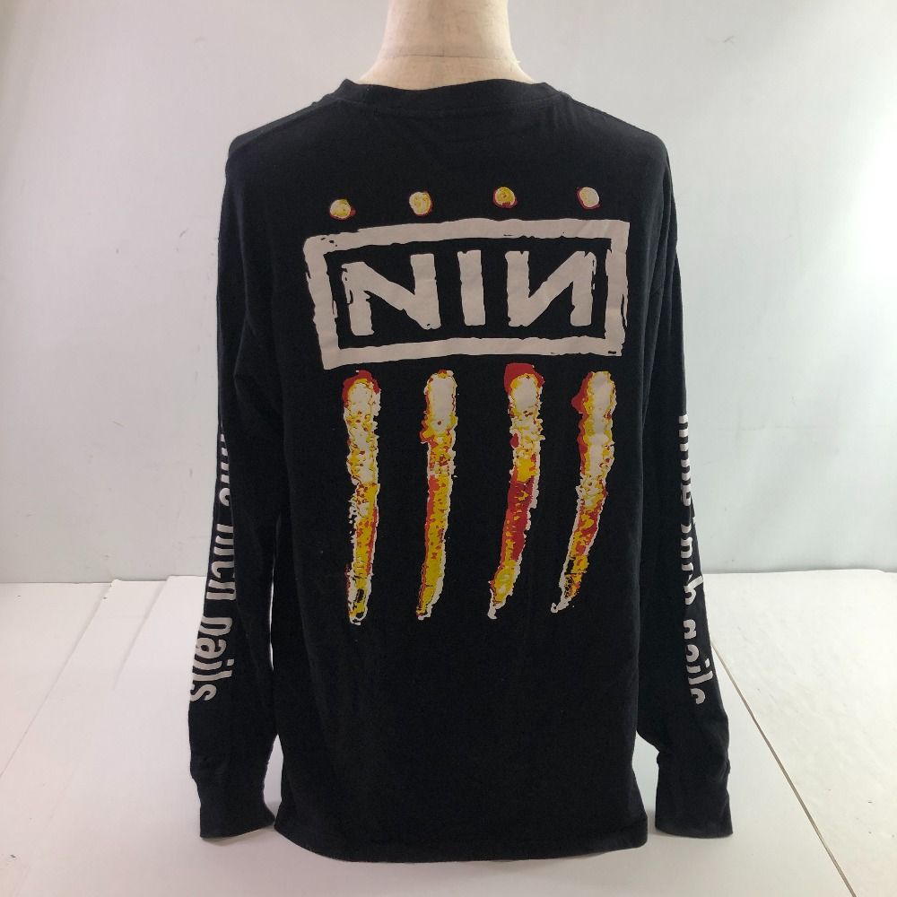 04w1959∞※【中古】Discord ディスコード NINE INCH NAILS ナインインチネイルズ ロンT 長袖 ブラック バンT バンド  サイズ不明【八王子店】 - メルカリ