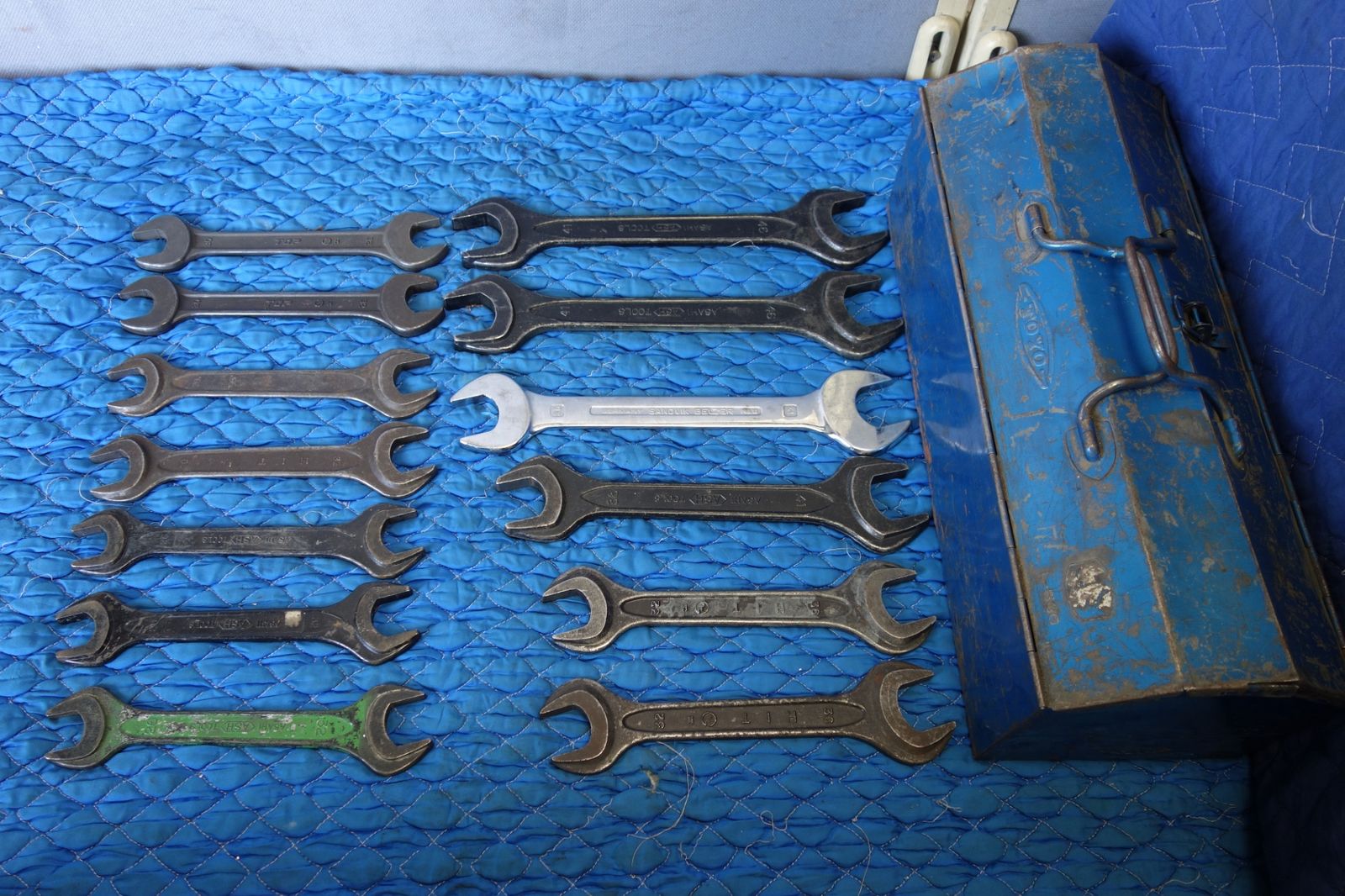 13本 旭金属工業 トップ サンドビック ヒット 両口 スパナ 46-41 41-36 36-32 32-30 32-26 等 ASAHI TOOLS TOP SANDVIK HIT 工具