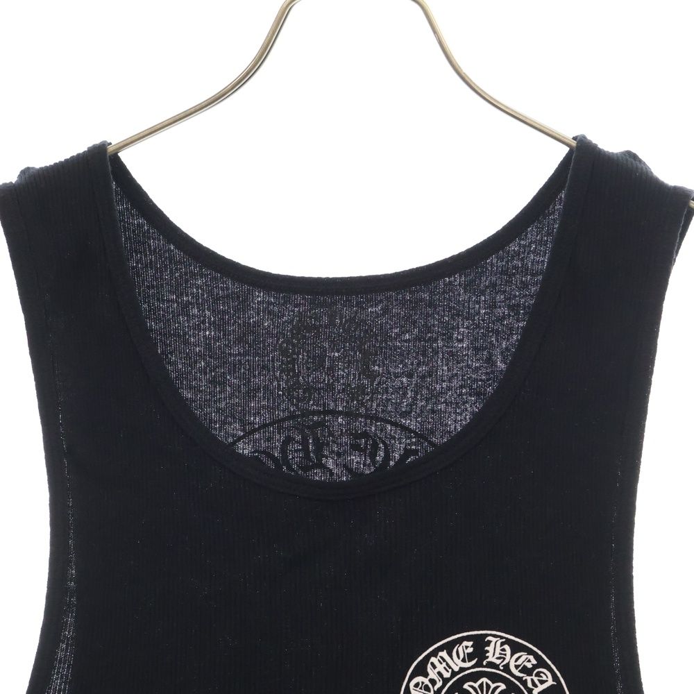 Kokoクロムハーツ CHプラスバックホースシュープリントリブタンクトップ chromehearts】クロムハーツタンクトップホースシューFUCKYOU