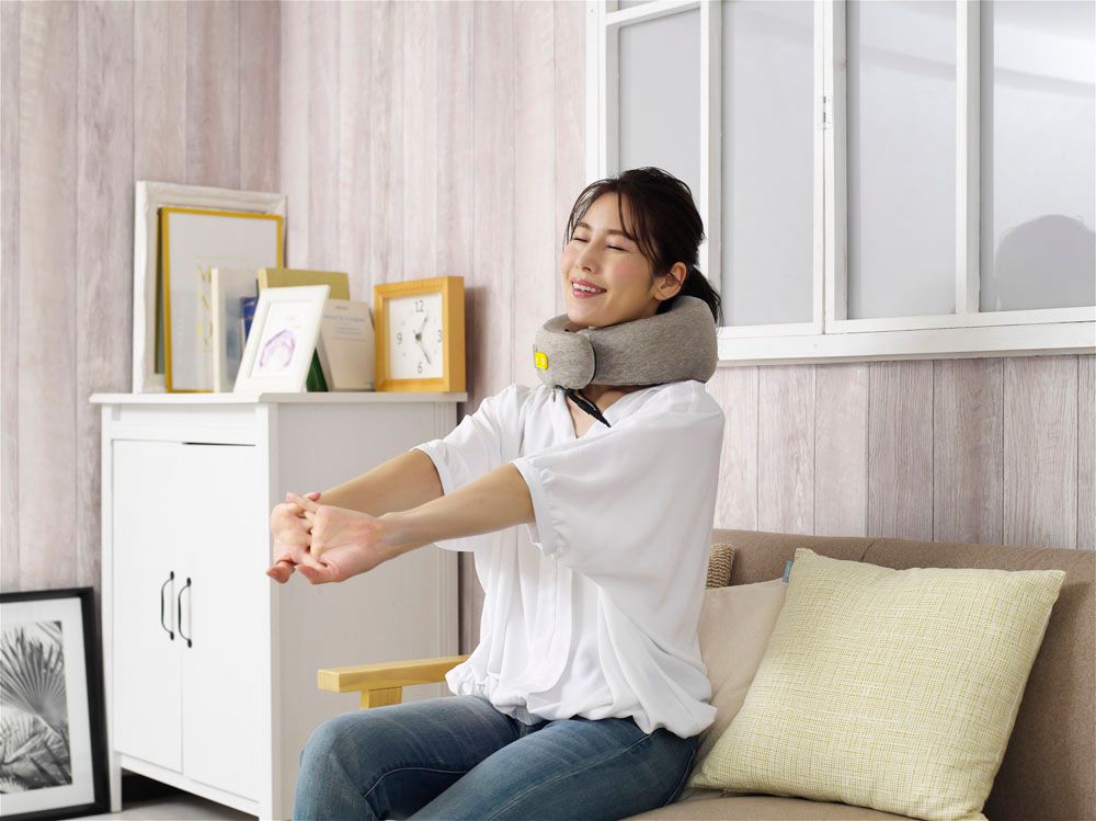 アルインコ ALINCO ネックピローマッサージャー ブラウン 健康 マッサージクッション 肩こり 首こり ほぐす ストレッチ デスクワーク 健康器具 ボディーケア ハンズフリー MCR8321T ブラウン WHITEMONARCHHOTEL_COM