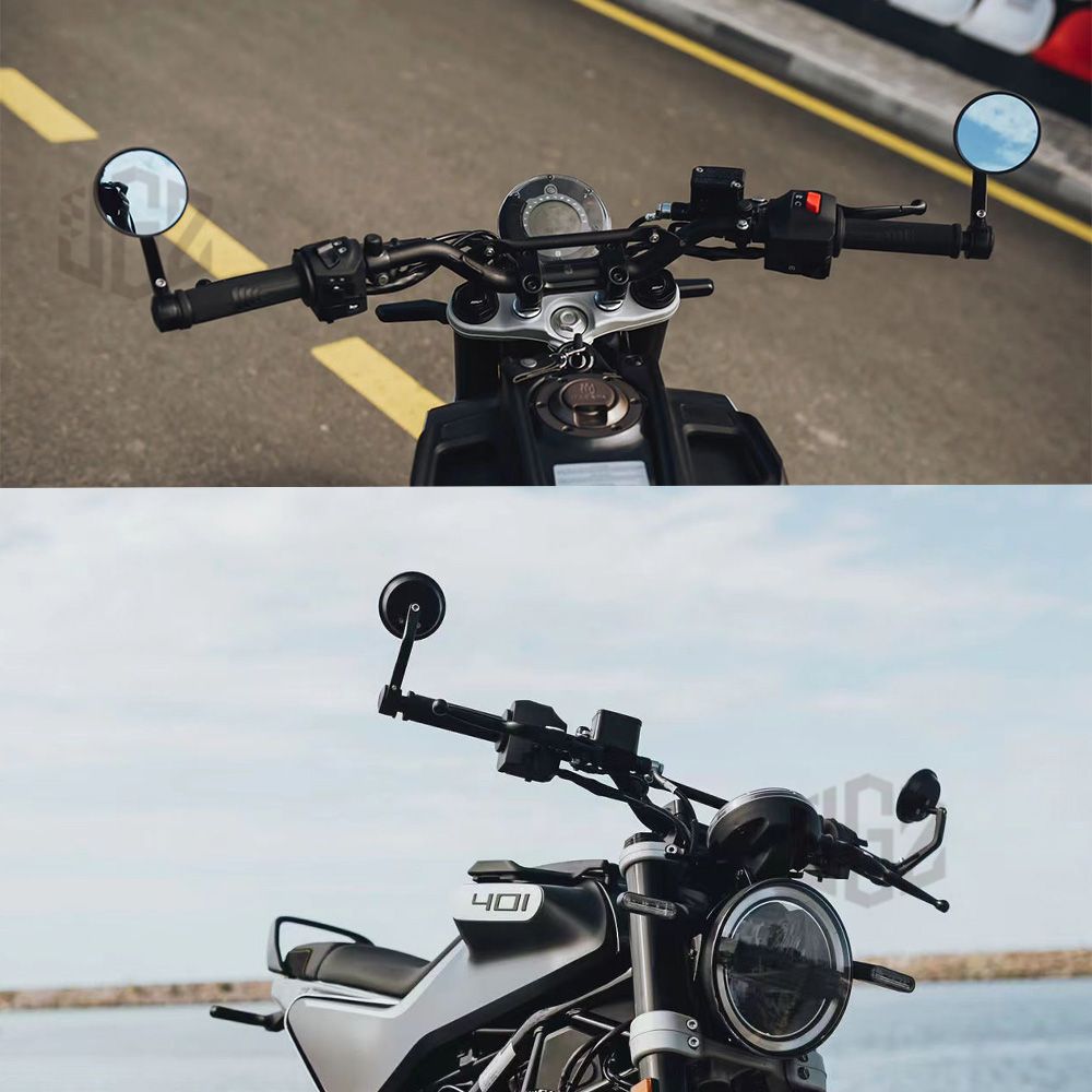 ハスクバーナ ヴィットピレン401専用バーエンドミラー ハスクバーナ スヴァルトピレン ヴィットピレン401 250 125専用