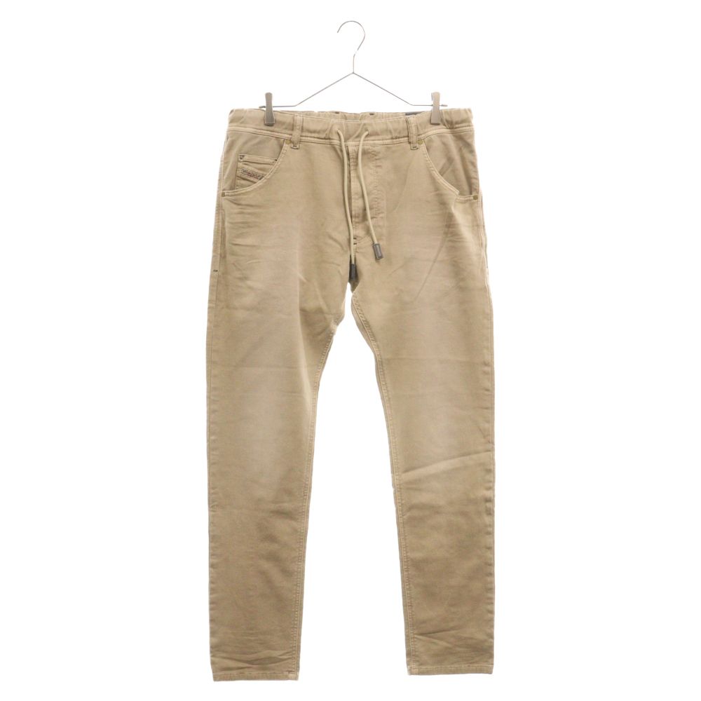 DIESEL (ディーゼル) KROOLY ウォッシュ加工 ストレッチ ジョグ パンツ ベージュ