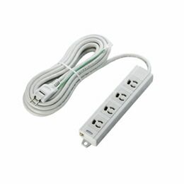 エレコム EU RoHs指令準拠 マグネット付3ピン対応抜け止めタップ T-T06-3450LG/RS