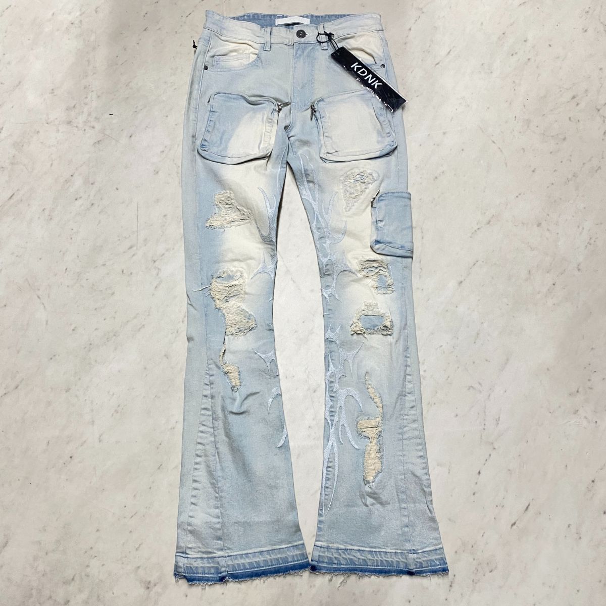 海外限定 KDNK ディーケーエヌケー Stacked Skinny Flare スタックド 