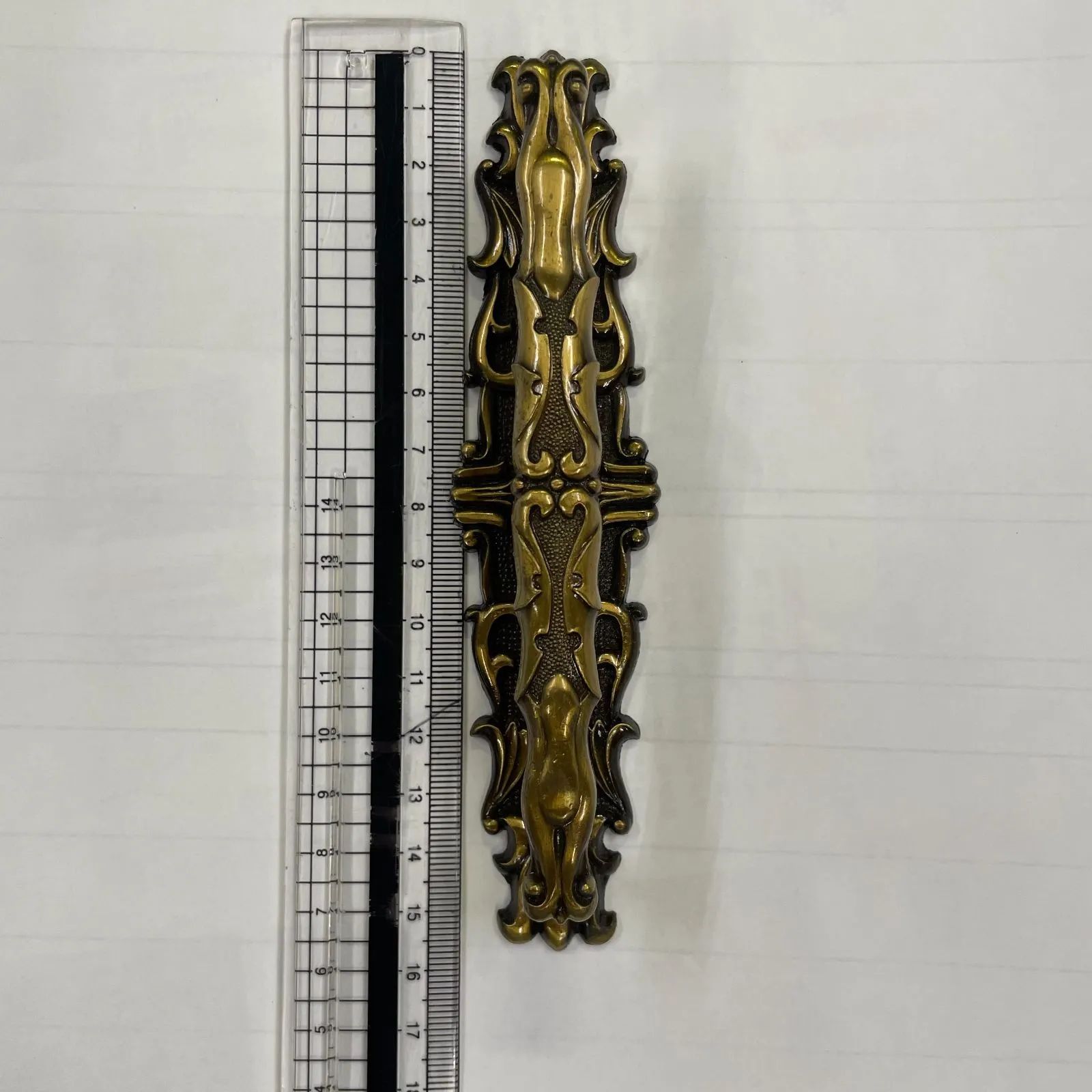 長期 アンティーク調 真鍮製 ドアハンドル 5点セット